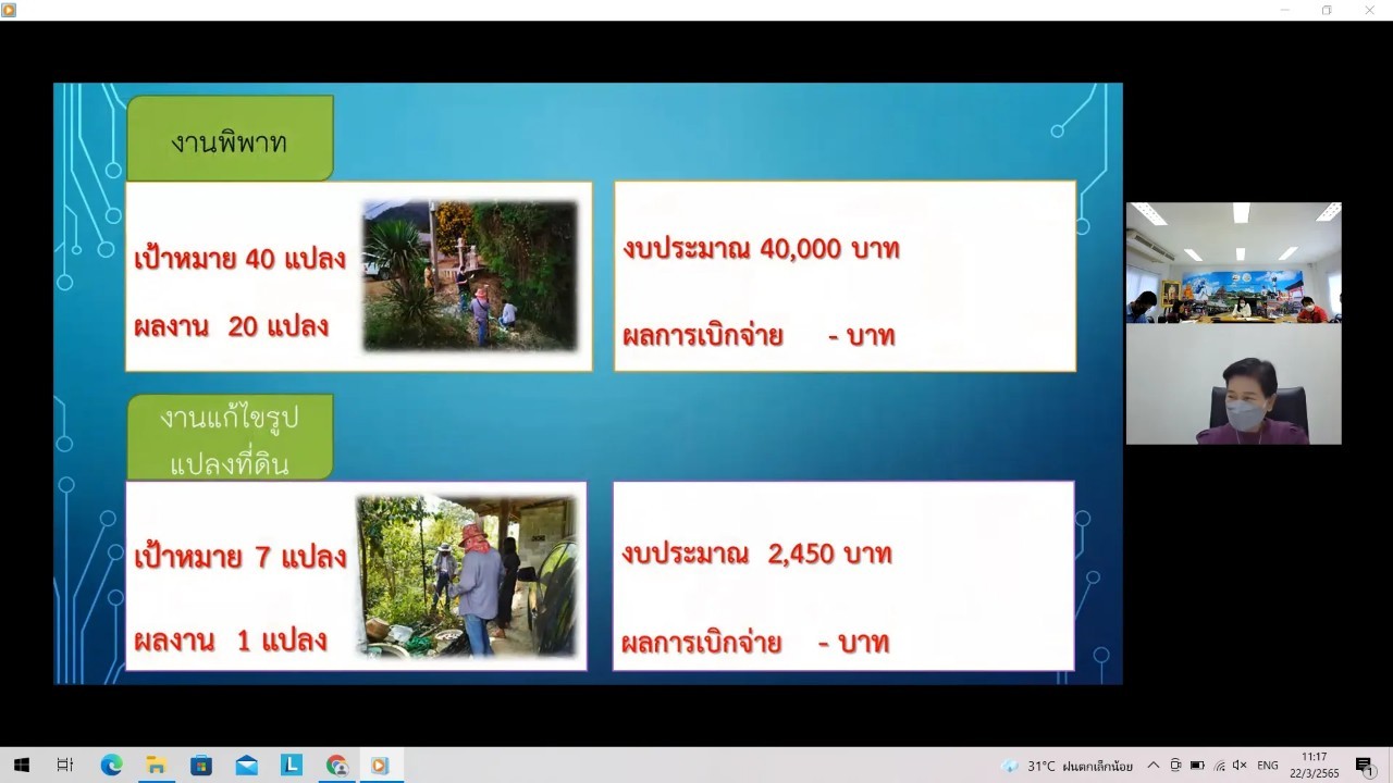 title - ผู้ตรวจราชการกรม ประชุมตรวจติดตามความก้าวหน้าผลการดำเนินงานตามแผนการตรวจราชการ ประจำปีงบประมาณ พ.ศ. 2565 ของ ส.ป.ก. รอบที่ 1 เขตตรวจราชการที่ 4 (ส.ป.ก.สุพรรณบุรี)